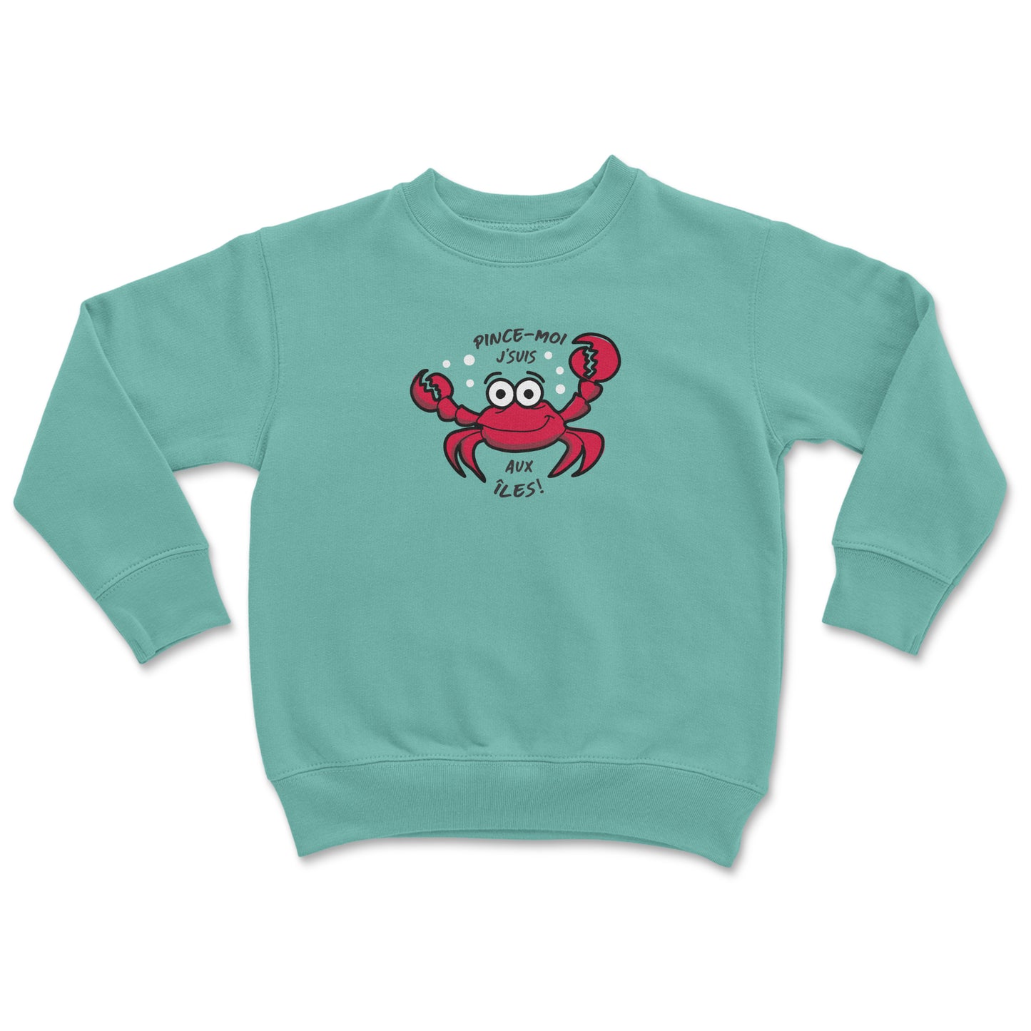 Pince-Moi Crewneck Bambin Turquoise