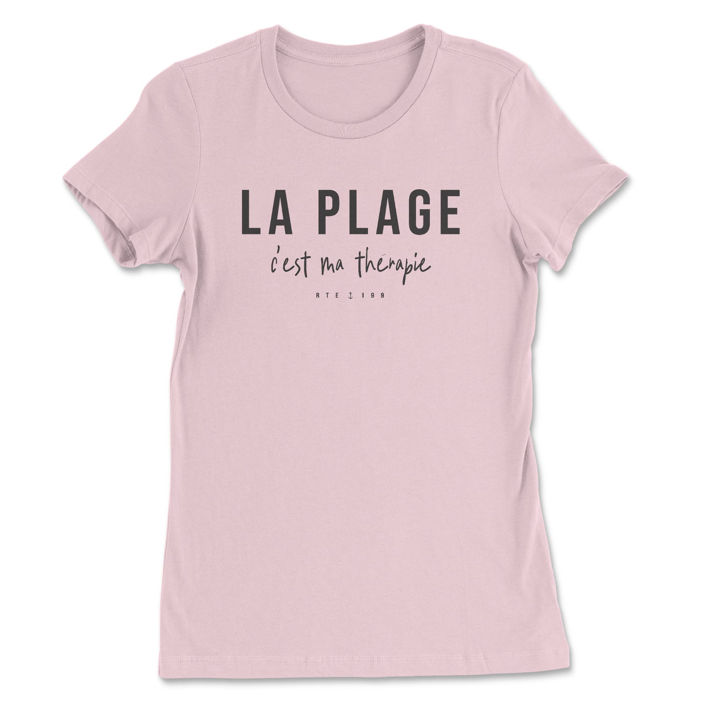 Plage Thérapie T-Shirt Femme Rose Pâle