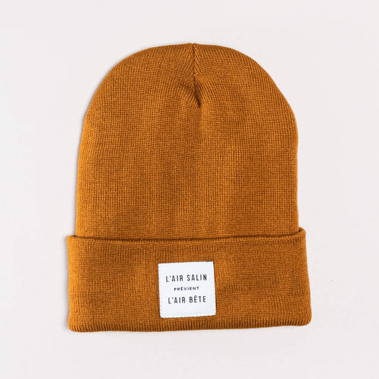 Tuque Orange Brulé L'air Salin Prévient L'air bête